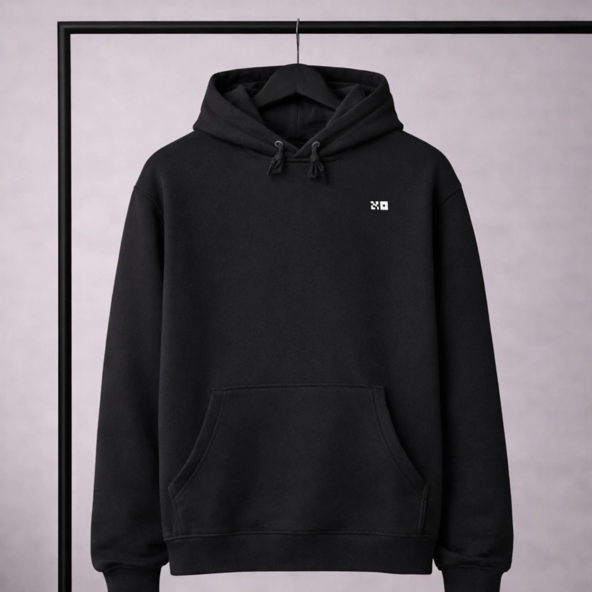 Hoodie Front Black