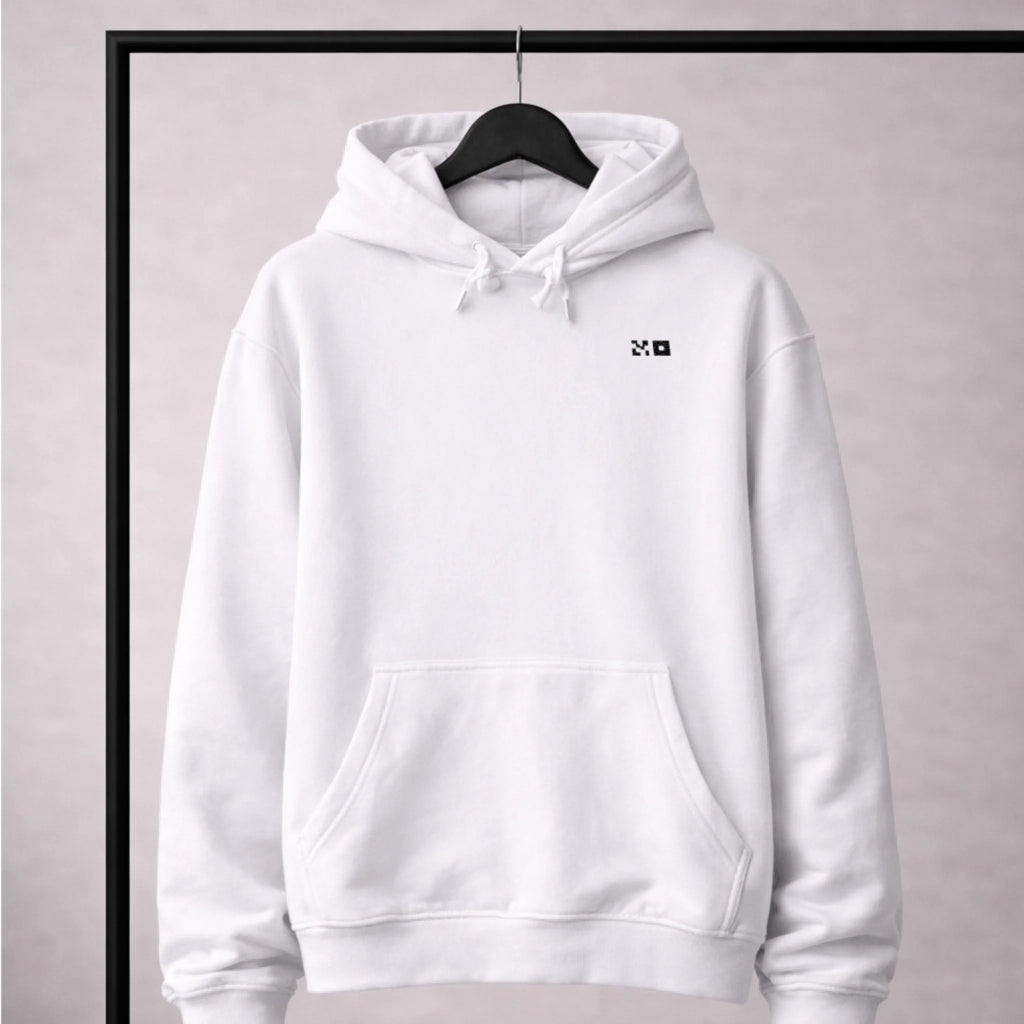 Hoodie Front White