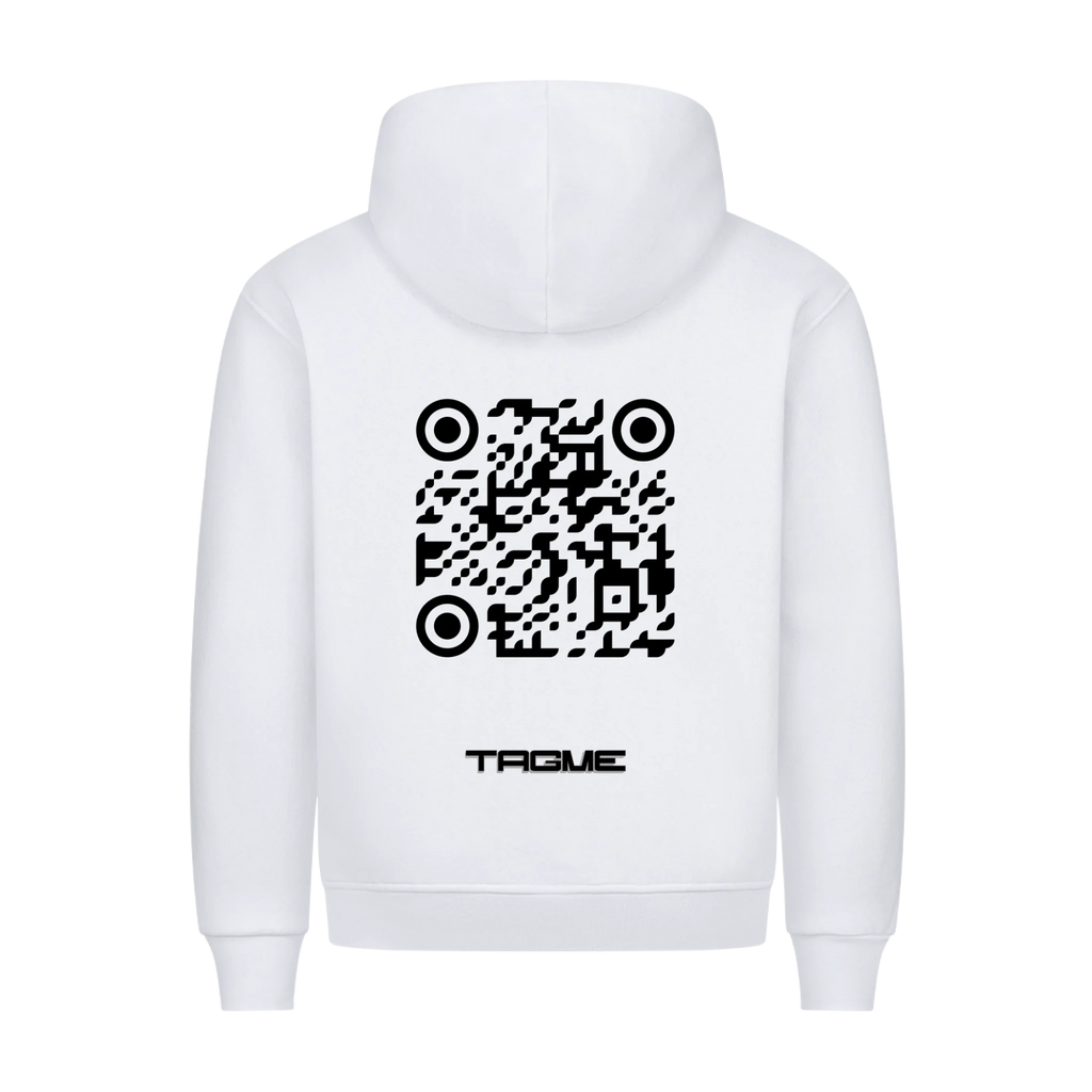 HigherBlanks Premium Hoodie white back
