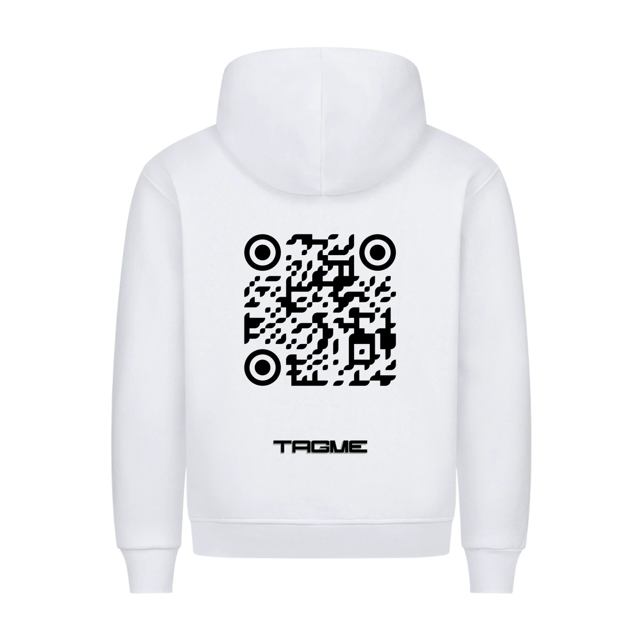 HigherBlanks Premium Hoodie white back
