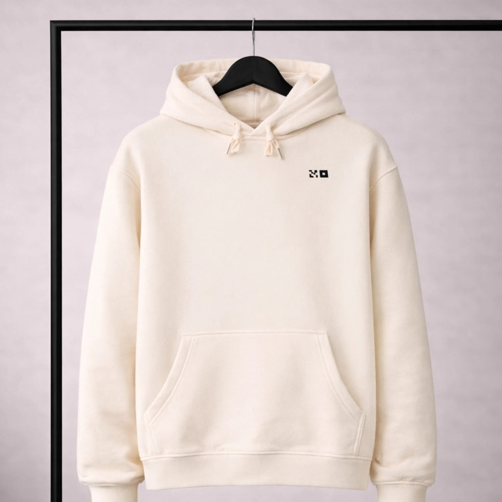 Hoodie Beige Front