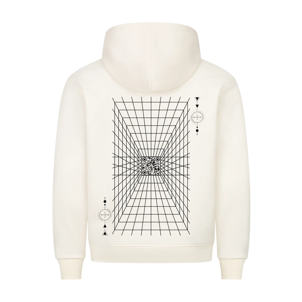 HigherBlanks Premium Hoodie Beige Back 