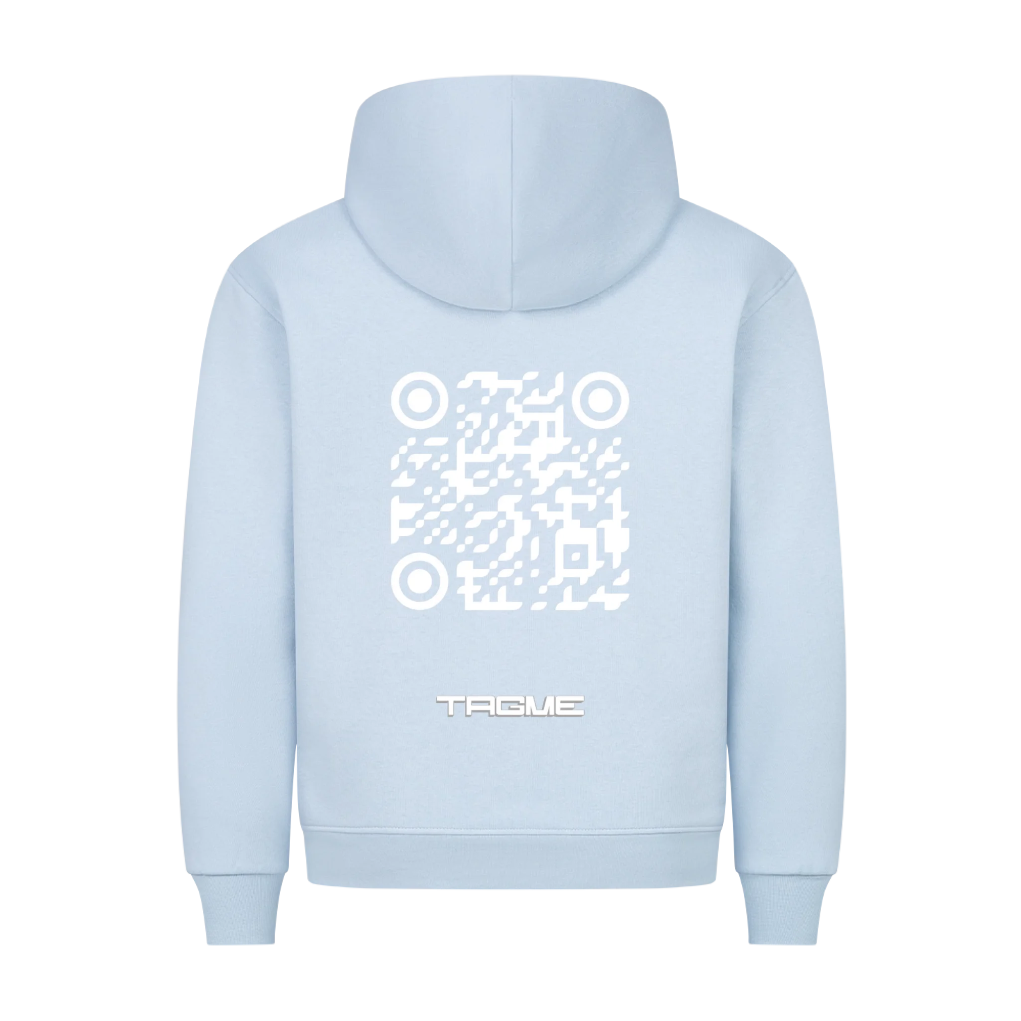 HigherBlanks Premium Hoodie Blue Back