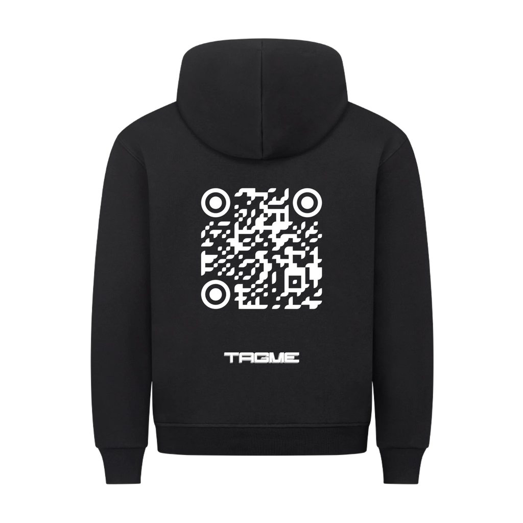 HigherBlanks Premium Hoodie Black back 