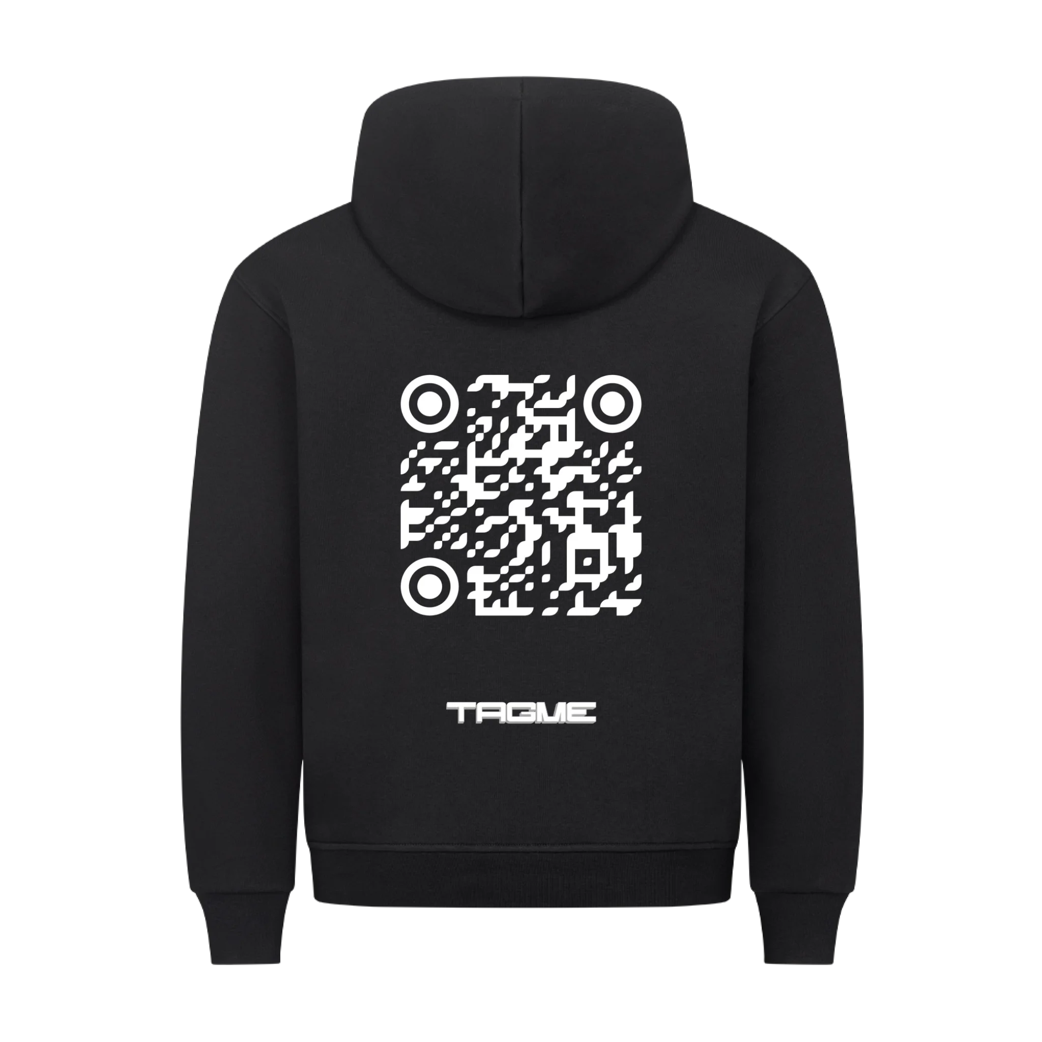 HigherBlanks Premium Hoodie Black back 