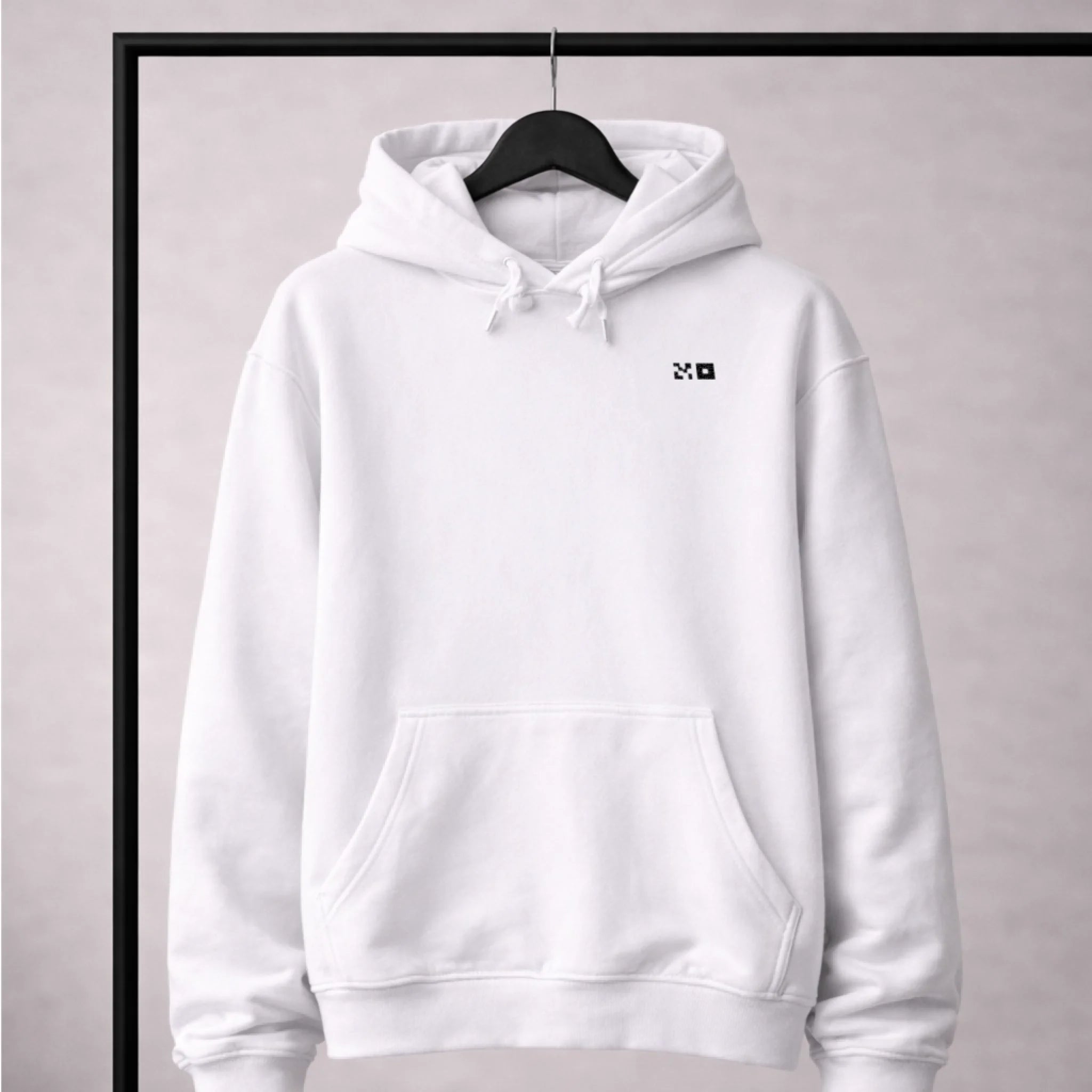 Hoodie Front White