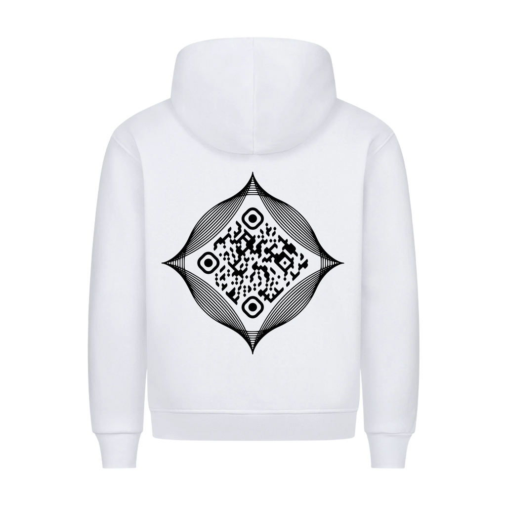HigherBlanks Premium Hoodie white back