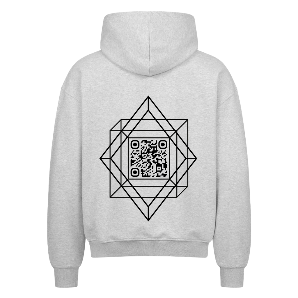 Oversized Zipper  Grey Back
