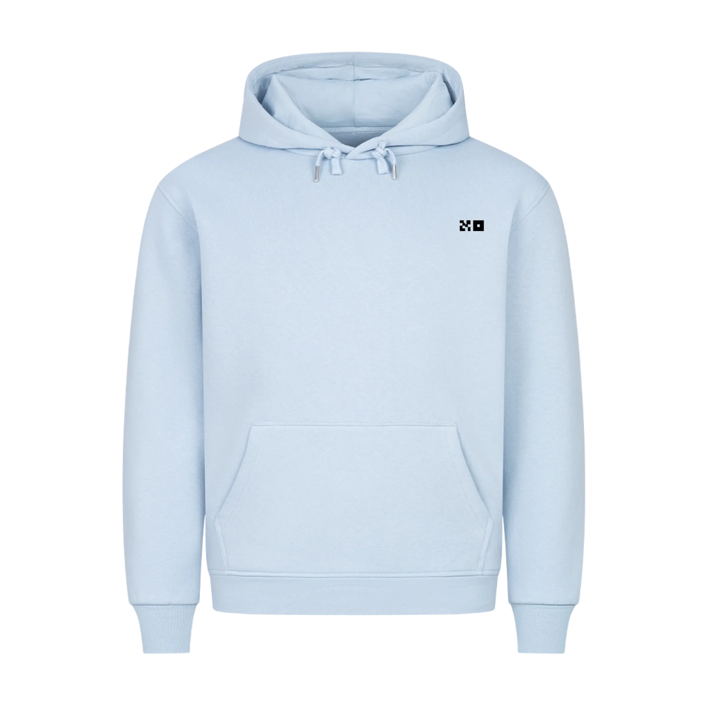 HigherBlanks Premium Hoodie Blue Front 