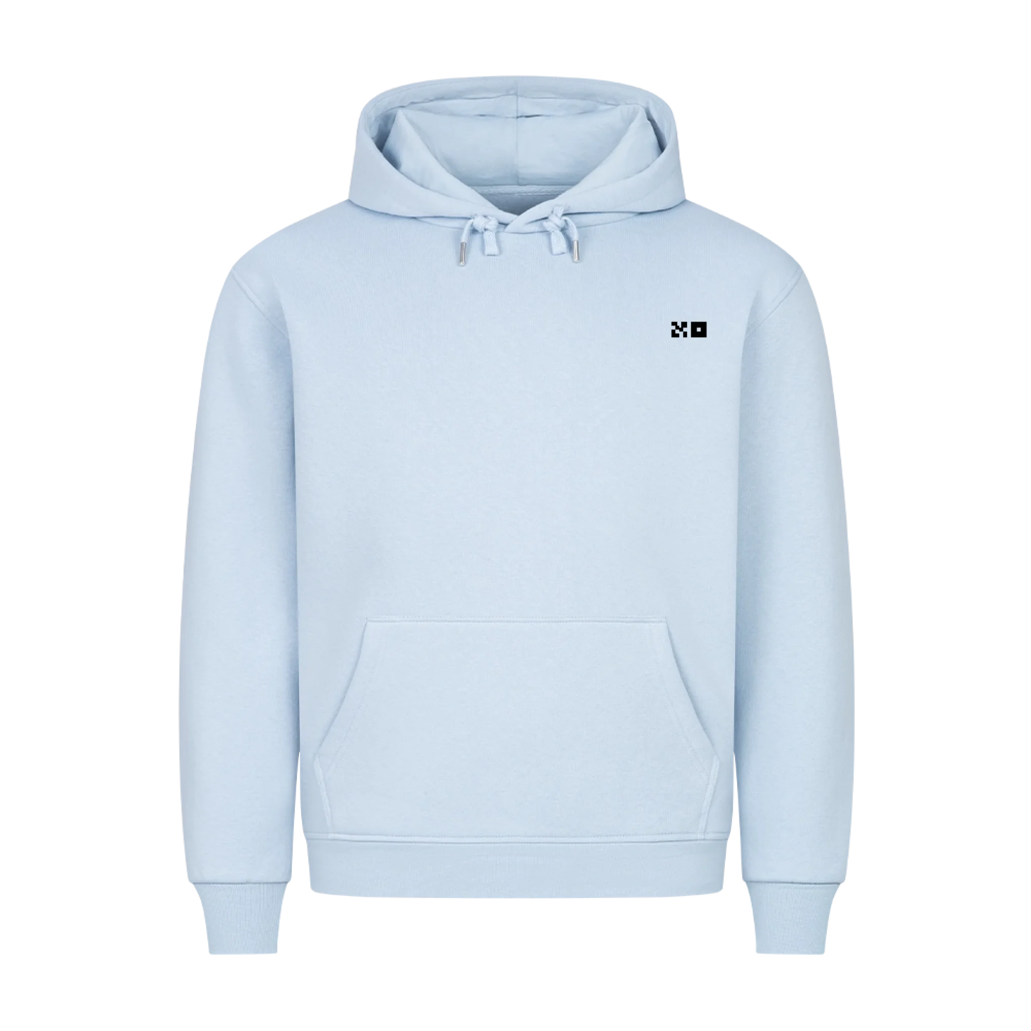 HigherBlanks Premium Hoodie Blue Front 