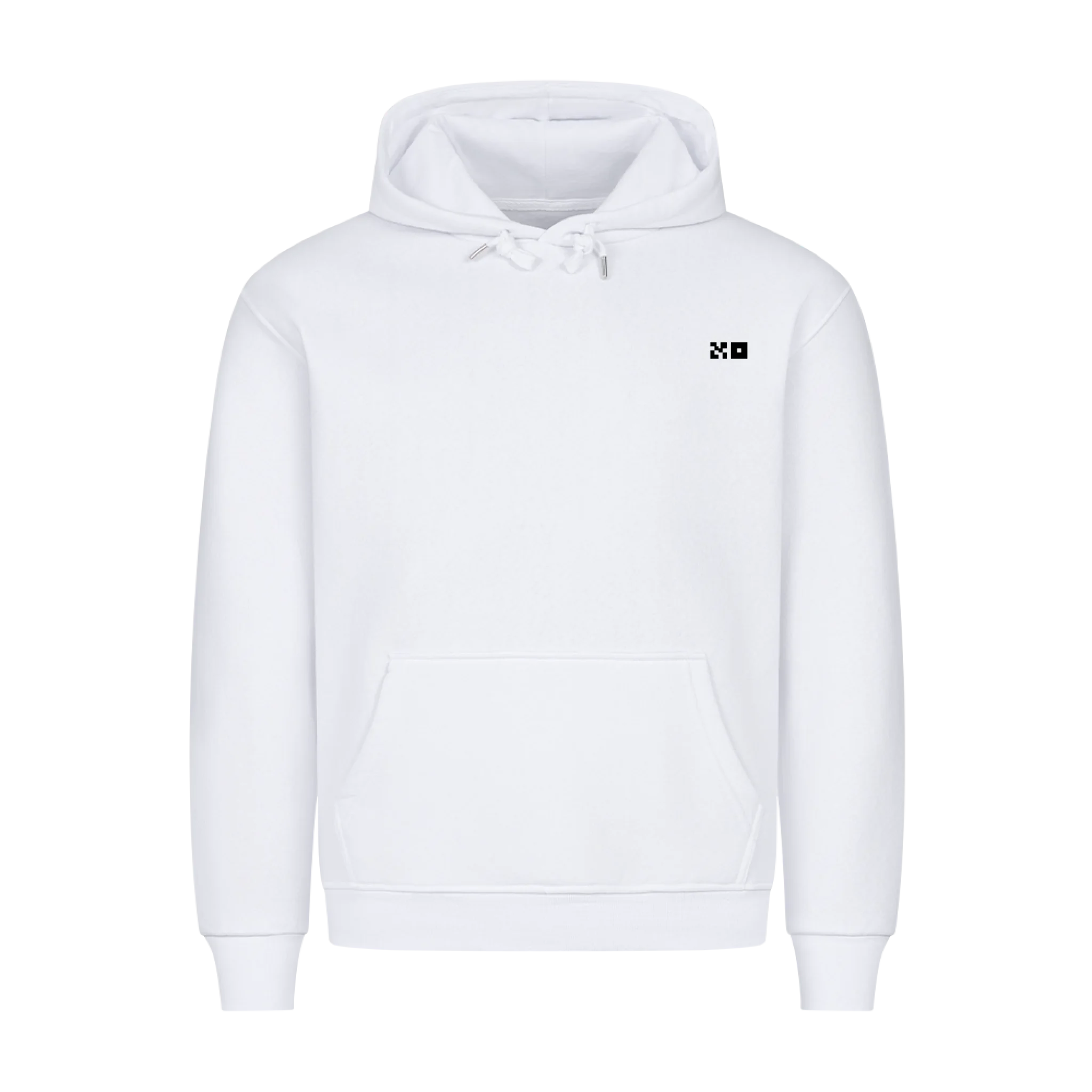 HigherBlanks Premium Hoodie white front
