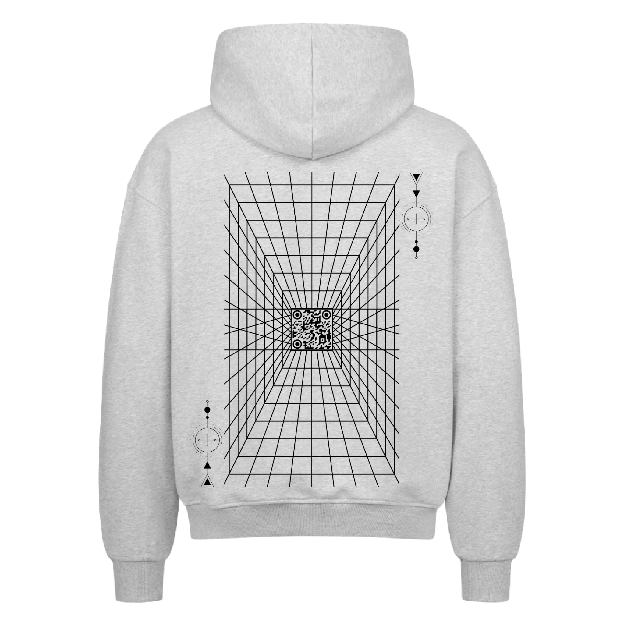 Oversized Zipper  Grey Back