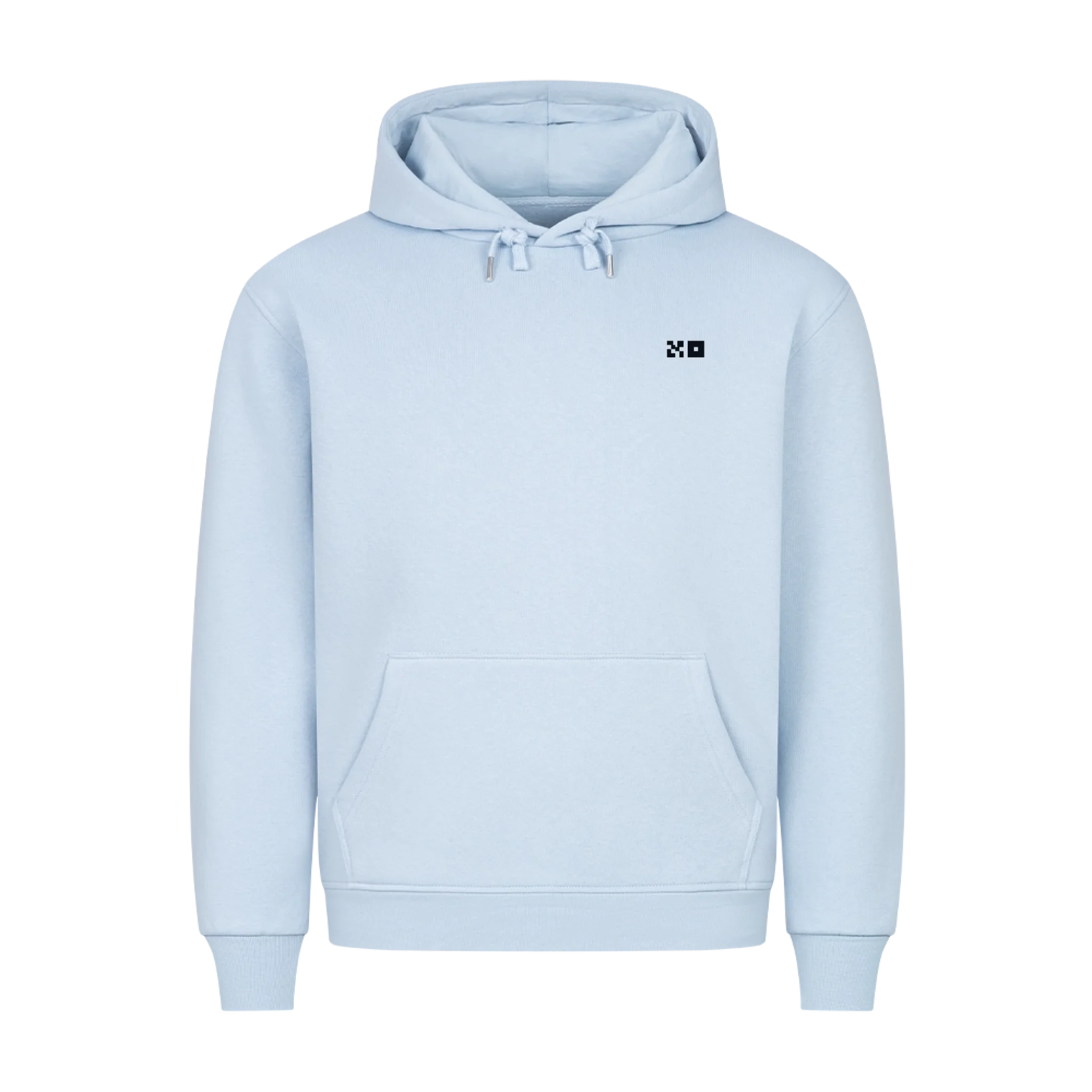HigherBlanks Premium Hoodie Blue Front 