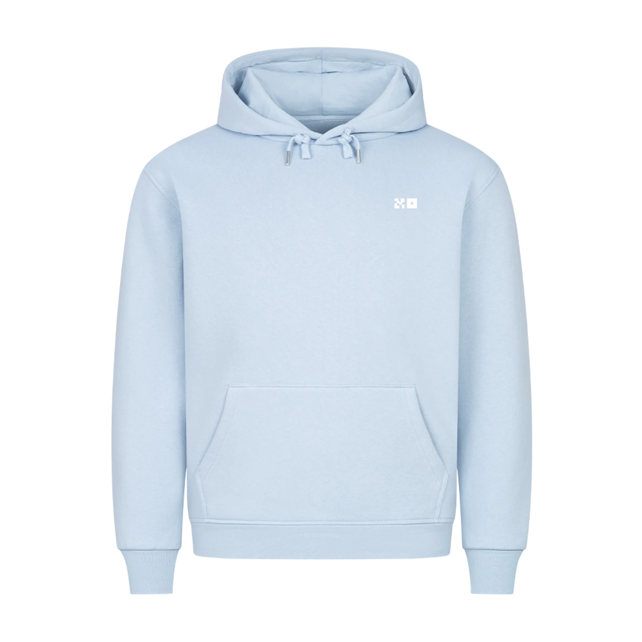 HigherBlanks Premium Hoodie Blue Front 