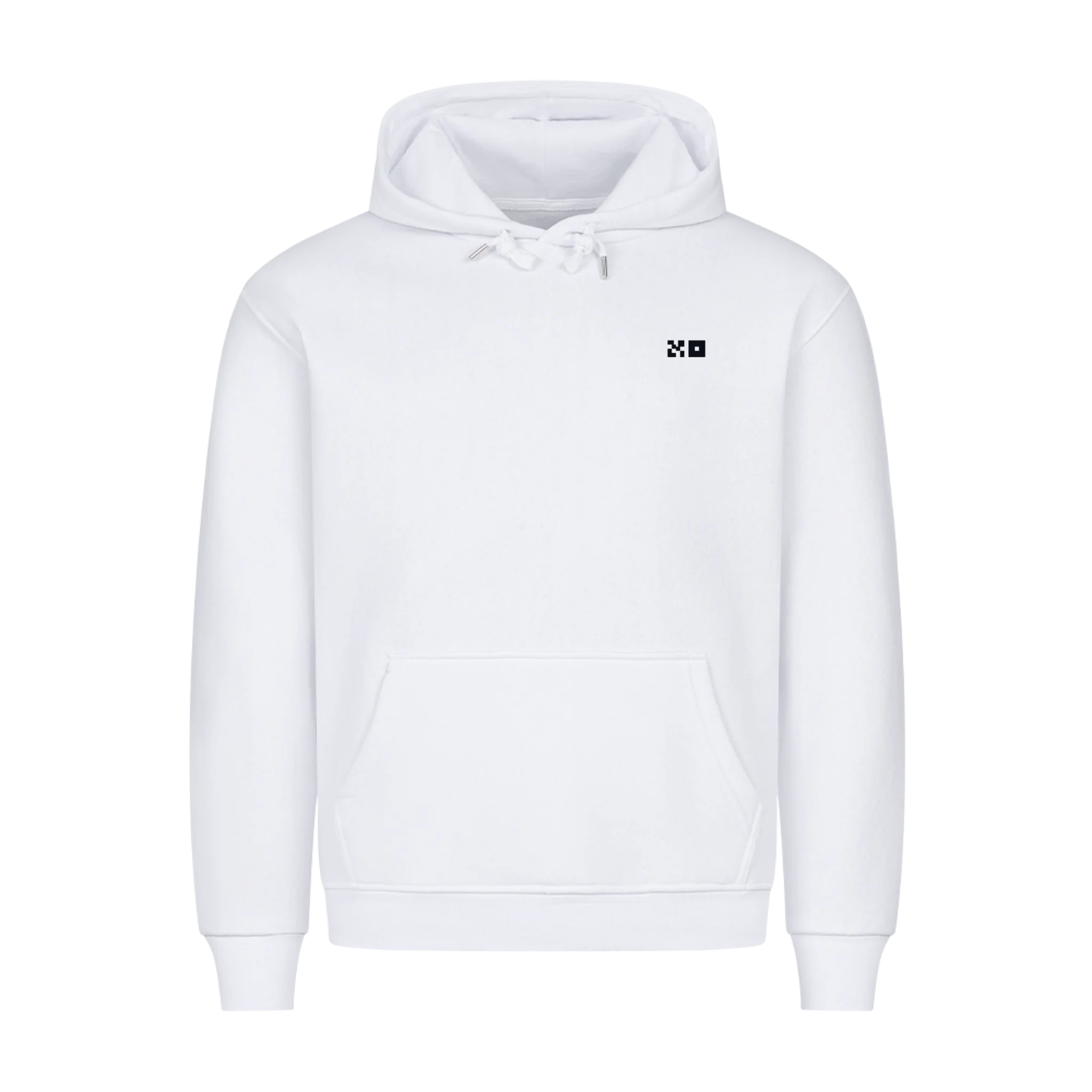 HigherBlanks Premium Hoodie white front