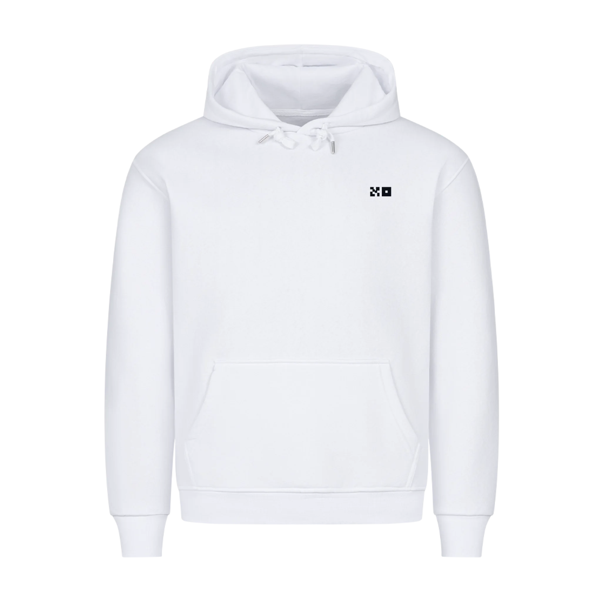 HigherBlanks Premium Hoodie white front